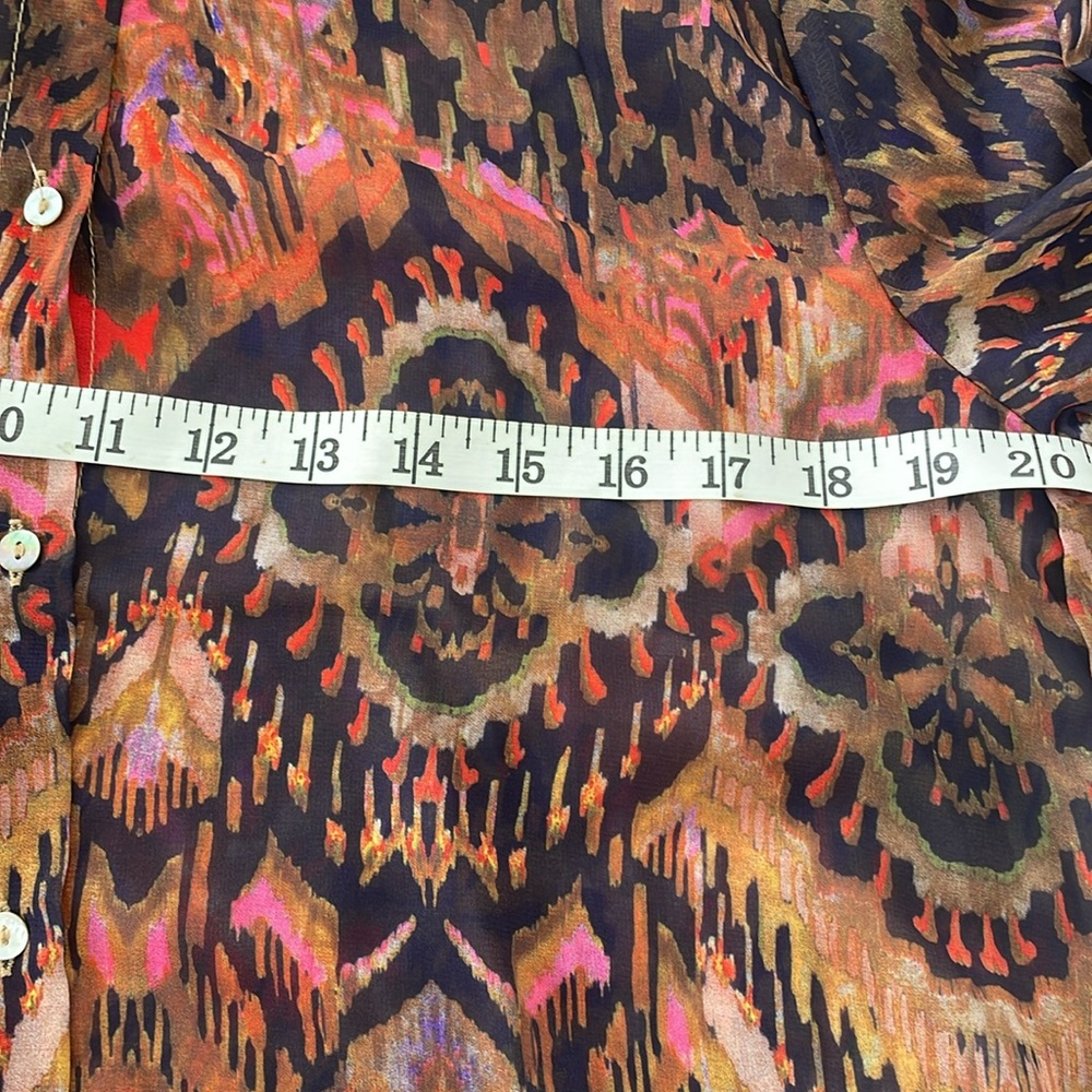 Commense Brown Multi-Color Button-Down Shirt - Picture 5 of 5